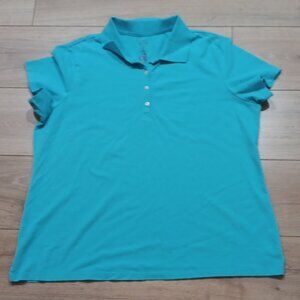 St. John's Bay Women's Blue Button Down Shirt